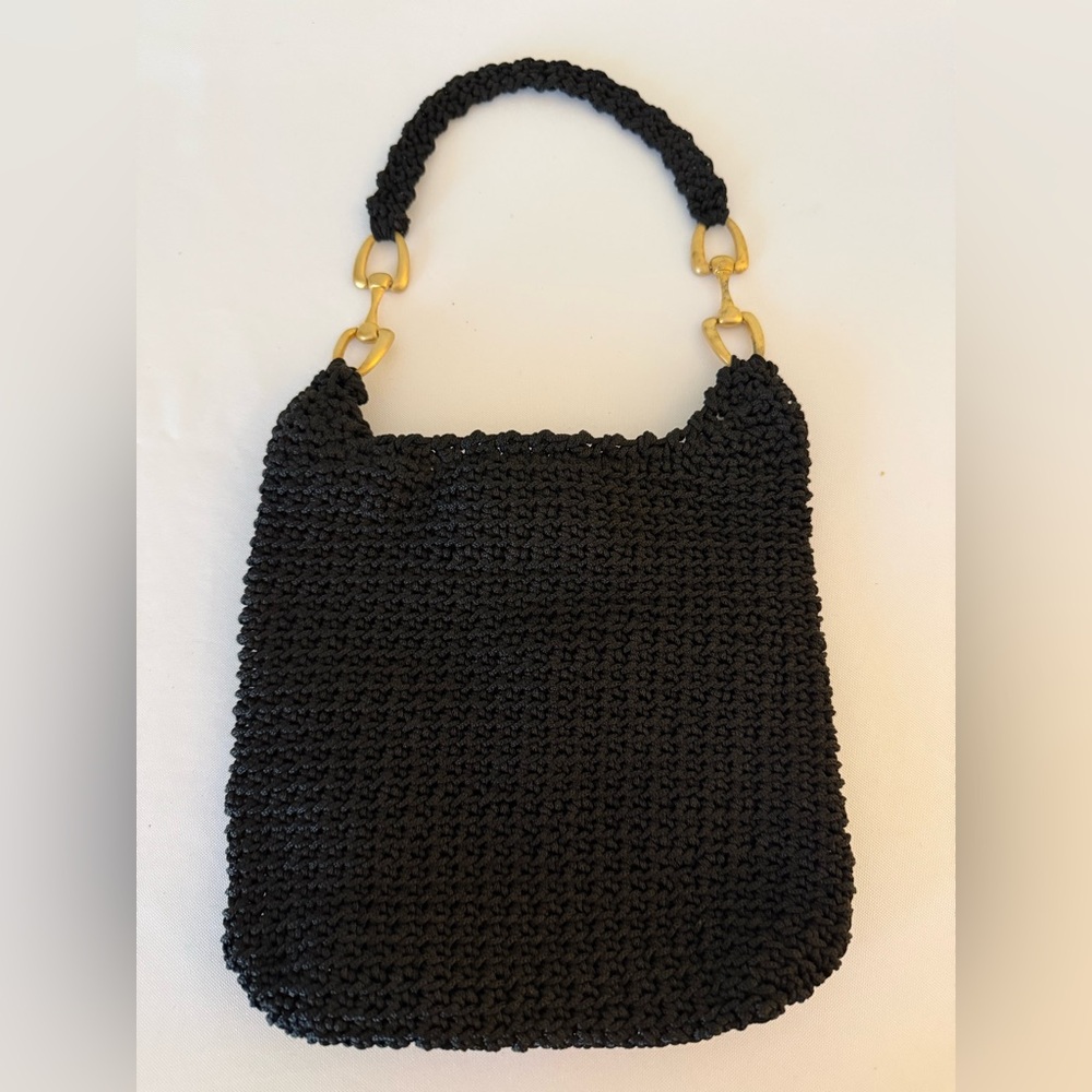 Black Crochet Bag - Picture 2 of 5
